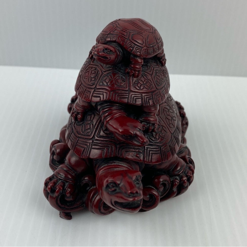 Stacked Tortoise Feng Shui Sculpture